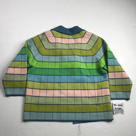 Vintage Gentucca Gia Portofino 60 70s RETRO Block Women 100% Wool Jacket Coat 14 - Picture 7 of 8